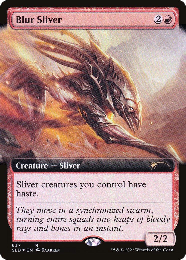 Image of Blur Sliver (Extended Art) (SLD-637) - Secret Lair Drop: (Extended Art) Foil