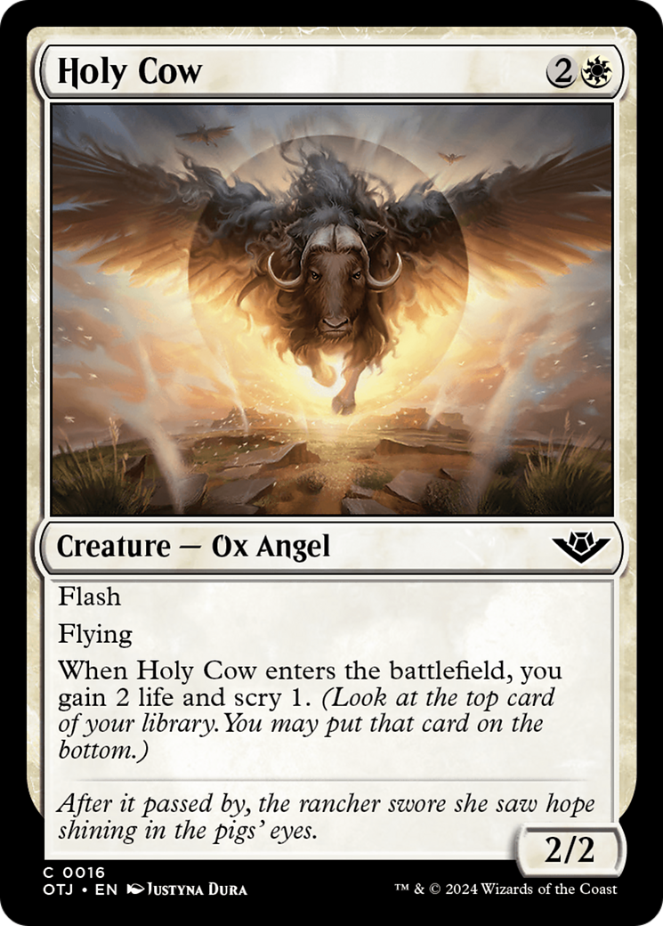 Image of Holy Cow (OTJ-016) - Outlaws of Thunder Junction Foil