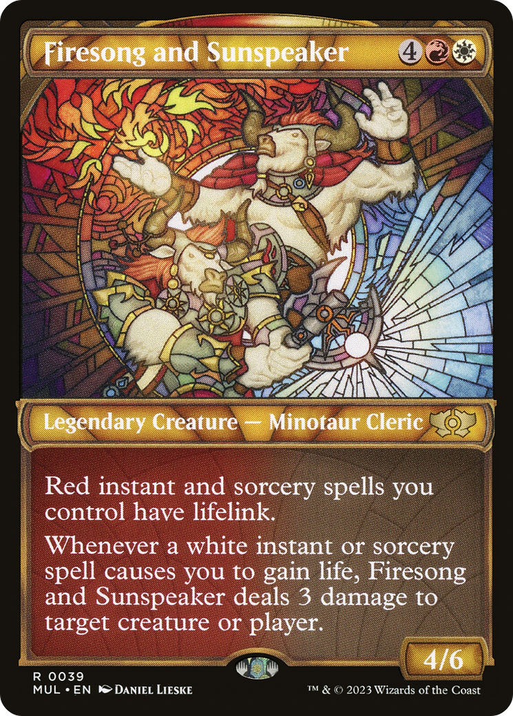 Image of Firesong and Sunspeaker (MUL-039) - Multiverse Legends: (Showcase) Foil