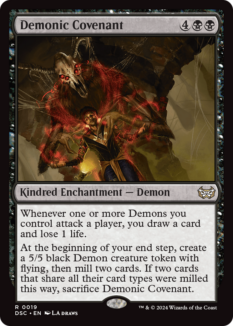 Image of Demonic Covenant (DSC-019) - Duskmourn: House of Horror Commander