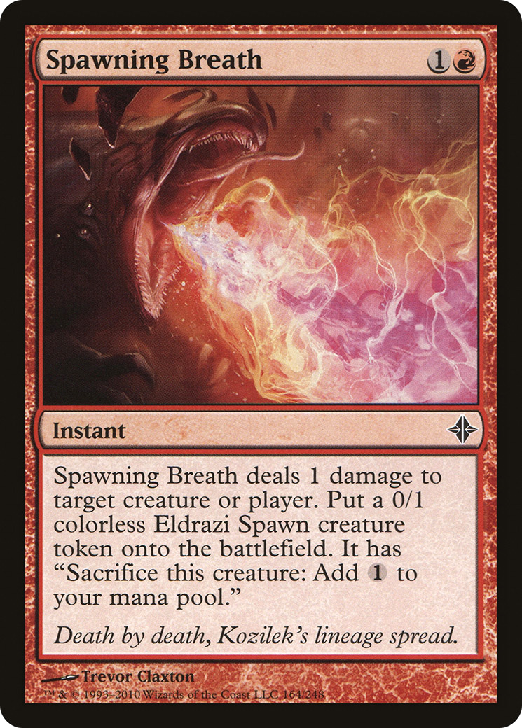 Image of Spawning Breath (ROE-164) - Rise of the Eldrazi Foil