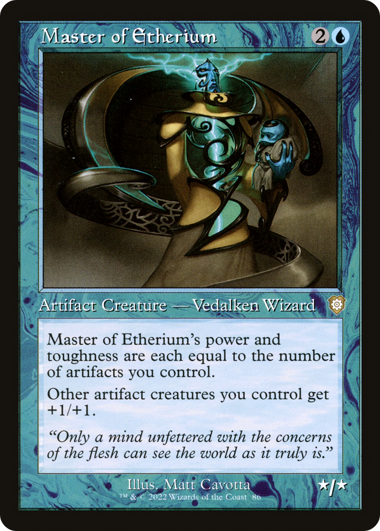 Image of Master of Etherium (Retro Frame) (BRC-086) - The Brothers' War Commander