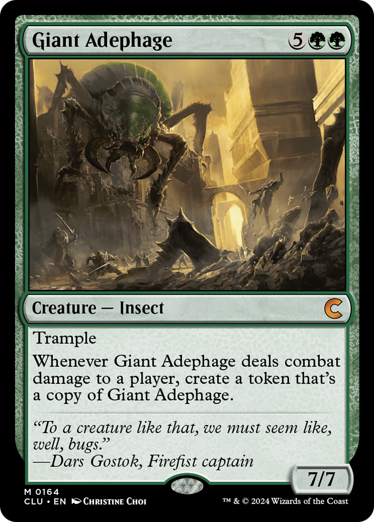 Image of Giant Adephage (CLU-164) - Ravnica: Clue Edition