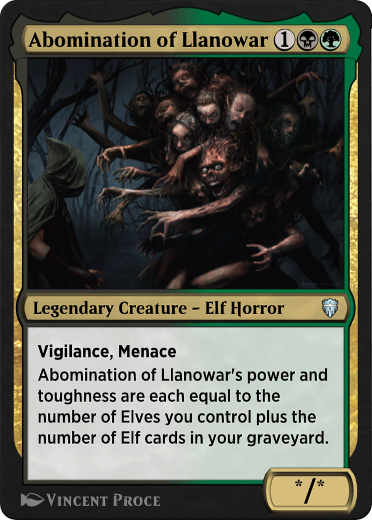 Image of Abomination of Llanowar (HA4-020) - Historic Anthology 4