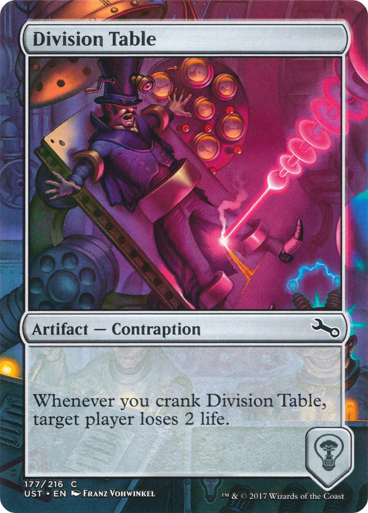Image of Division Table (UST-177) - Unstable (Borderless) Foil