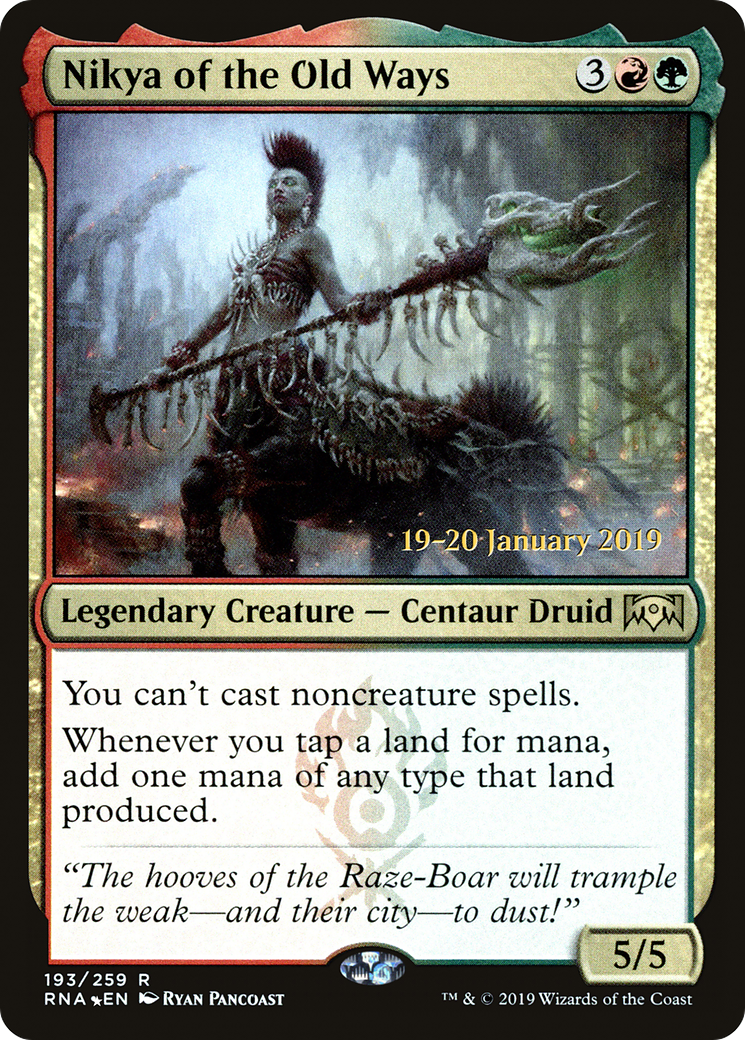 Image of Nikya of the Old Ways (PRE-193S) - Ravnica Allegiance Promos Foil