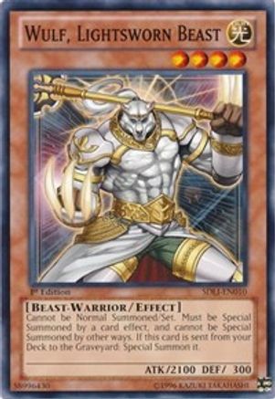 Image of Wulf, Lightsworn Beast (SDLI-EN010) - Structure Deck: Realm of Light 1st Edition