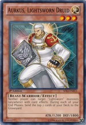 Image of Aurkus, Lightsworn Druid (SDLI-EN013) - Structure Deck: Realm of Light 1st Edition