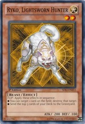 Image of Ryko, Lightsworn Hunter (SDLI-EN015) - Structure Deck: Realm of Light 1st Edition
