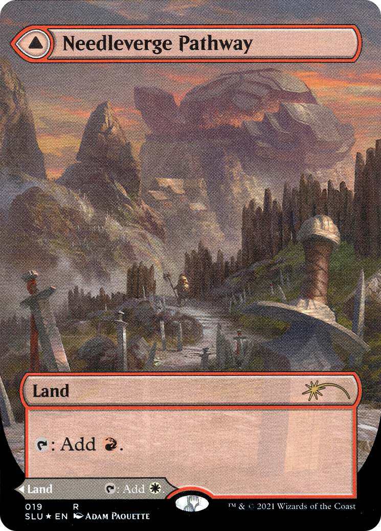 Image of Needleverge Pathway (Borderless) (SLU-019) - Secret Lair: Ultimate Edition: (Showcase) (Borderless) Foil