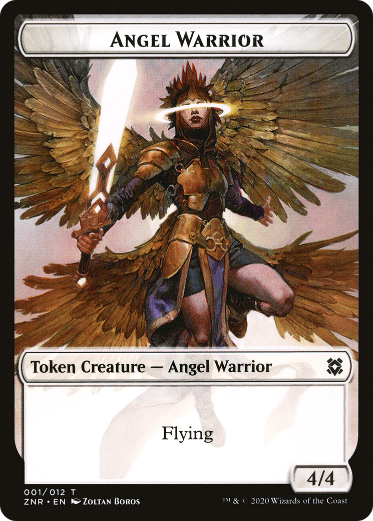 Image of Angel Warrior (TZNR-001) - Zendikar Rising Tokens
