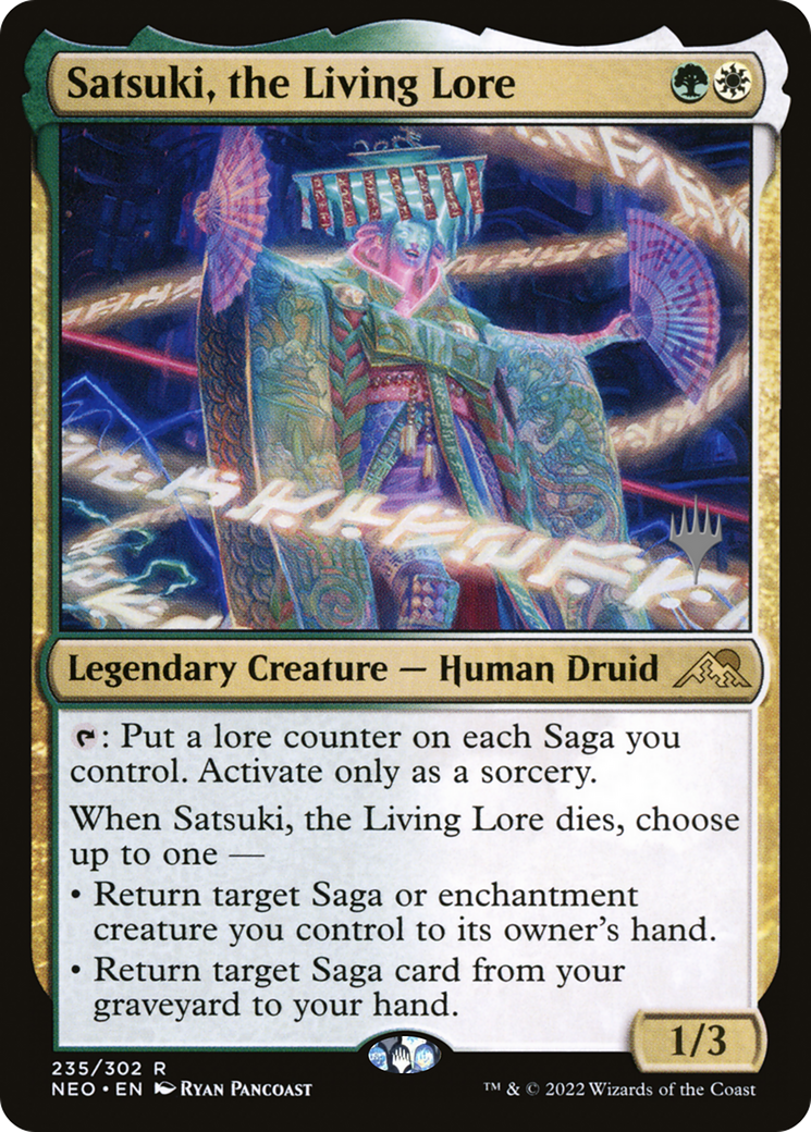 Image of Satsuki, the Living Lore (PPNEO-235) - Kamigawa: Neon Dynasty Promos Foil