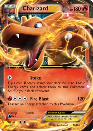 Image of Charizard EX (11) 011/106  - Holofoil XY  Flashfire - Ultra Rare