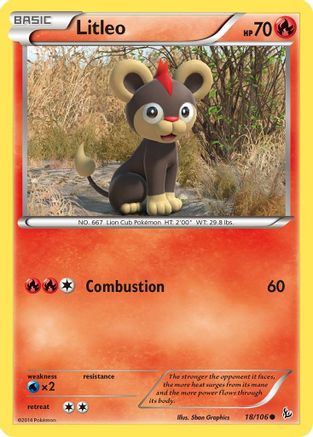 Image of Litleo (18) 018  XY  Flashfire - Common