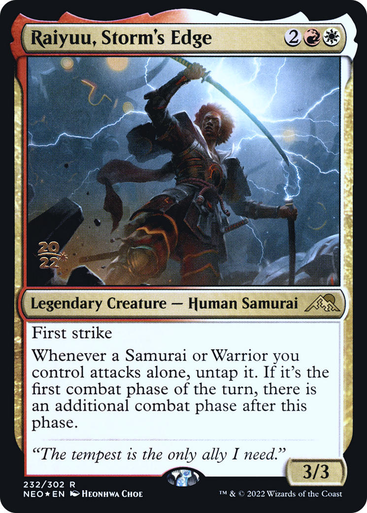 Image of Raiyuu, Storm's Edge (PRE-232) - Kamigawa: Neon Dynasty Promos Foil