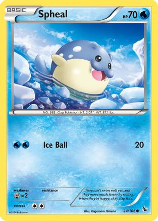 Image of Spheal 024/106  XY  Flashfire - Common