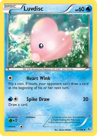 Image of Luvdisc 027  XY  Flashfire - Uncommon