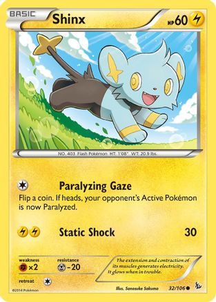 Image of Shinx 032/106  - Reverse Holofoil XY  Flashfire - Common