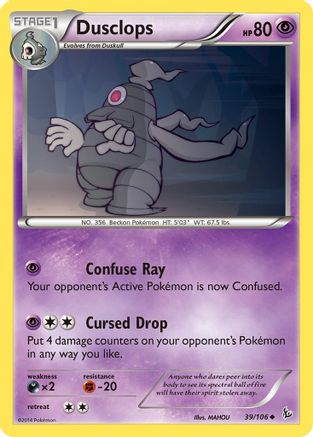 Image of Dusclops 039  XY  Flashfire - Uncommon
