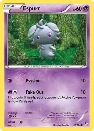 Image of Espurr 042/106  XY  Flashfire - Common