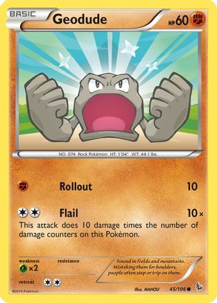 Image of Geodude 045  XY  Flashfire - Common