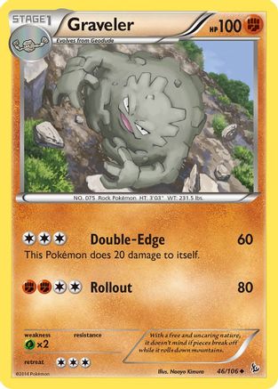 Image of Graveler 046  XY  Flashfire - Uncommon