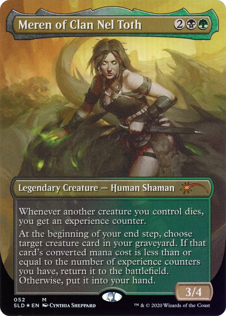 Image of Meren of Clan Nel Toth (SLD-052) - Secret Lair Drop (Borderless) Foil