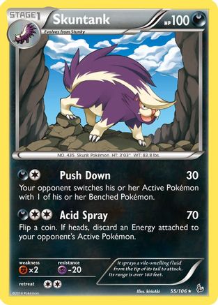 Image of Skuntank 055  XY  Flashfire - Rare