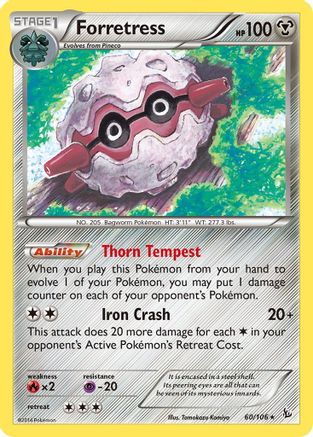 Image of Forretress 060/106  XY  Flashfire - Rare