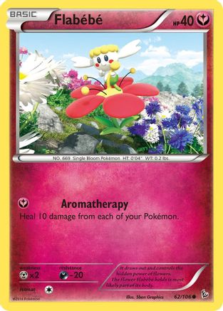 Image of Flabebe (62) 062  - Reverse Holofoil XY  Flashfire - Common