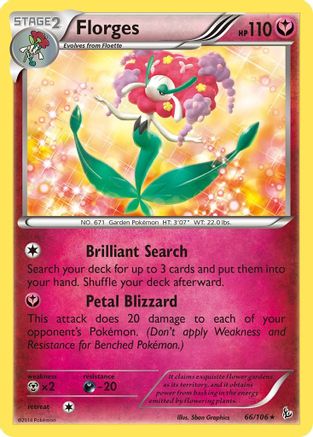 Image of Florges 066/106  - Holofoil XY  Flashfire - Holo Rare