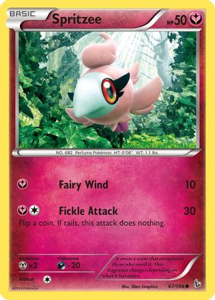Image of Spritzee 067/106  XY  Flashfire - Common