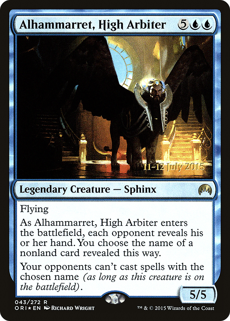 Image of Alhammarret, High Arbiter (PRE-43S) - Magic Origins Promos Foil