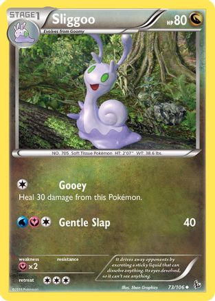 Image of Sliggoo 073/106  - Reverse Holofoil XY  Flashfire - Uncommon