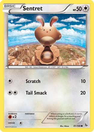 Image of Sentret 081/106  XY  Flashfire - Common