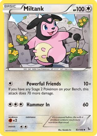 Image of Miltank 083/106  XY  Flashfire - Uncommon