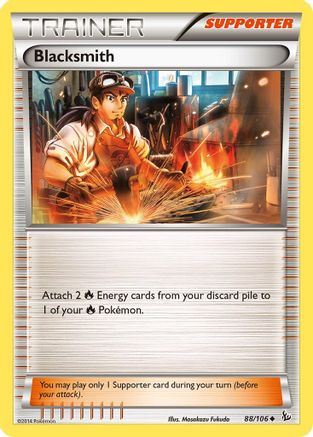 Image of Blacksmith 088/106  XY  Flashfire - Uncommon