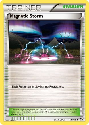 Image of Magnetic Storm 091  - Reverse Holofoil XY  Flashfire - Uncommon