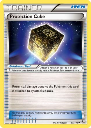 Image of Protection Cube 095/106  - Reverse Holofoil XY  Flashfire - Uncommon