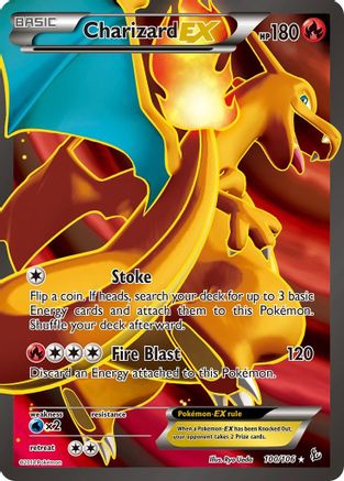 Image of Charizard EX (100 Full Art) 100/106  - Holofoil XY  Flashfire - Ultra Rare