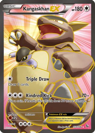 Image of Kangaskhan EX (103 Full Art) 103/106  - Holofoil XY  Flashfire - Ultra Rare
