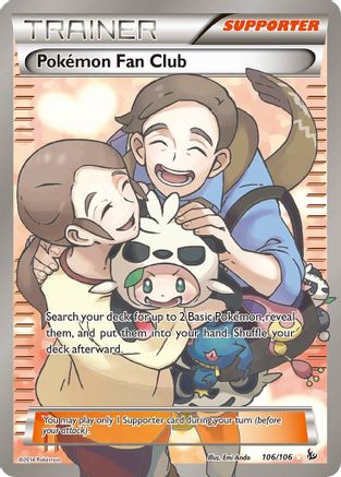 Image of Pokemon Fan Club (106 Full Art) 106/106  - Holofoil XY  Flashfire - Ultra Rare