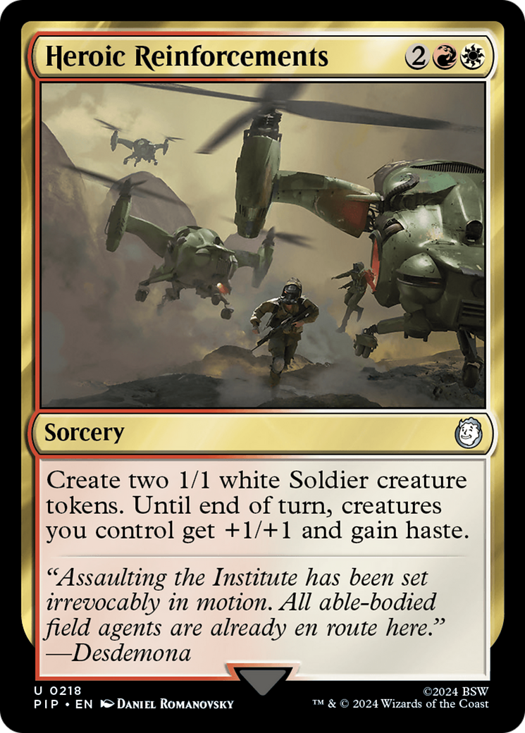 Image of Heroic Reinforcements (PIP-218) - Fallout