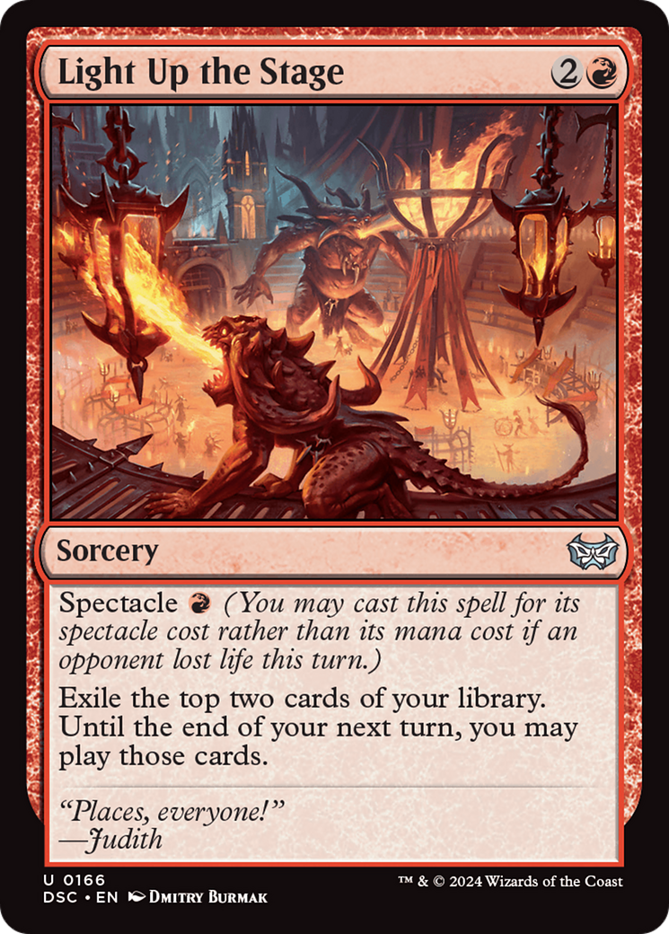 Image of Light Up the Stage (DSC-166) - Duskmourn: House of Horror Commander