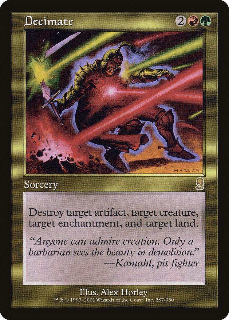 Image of Decimate (ODY-287) - Odyssey Foil