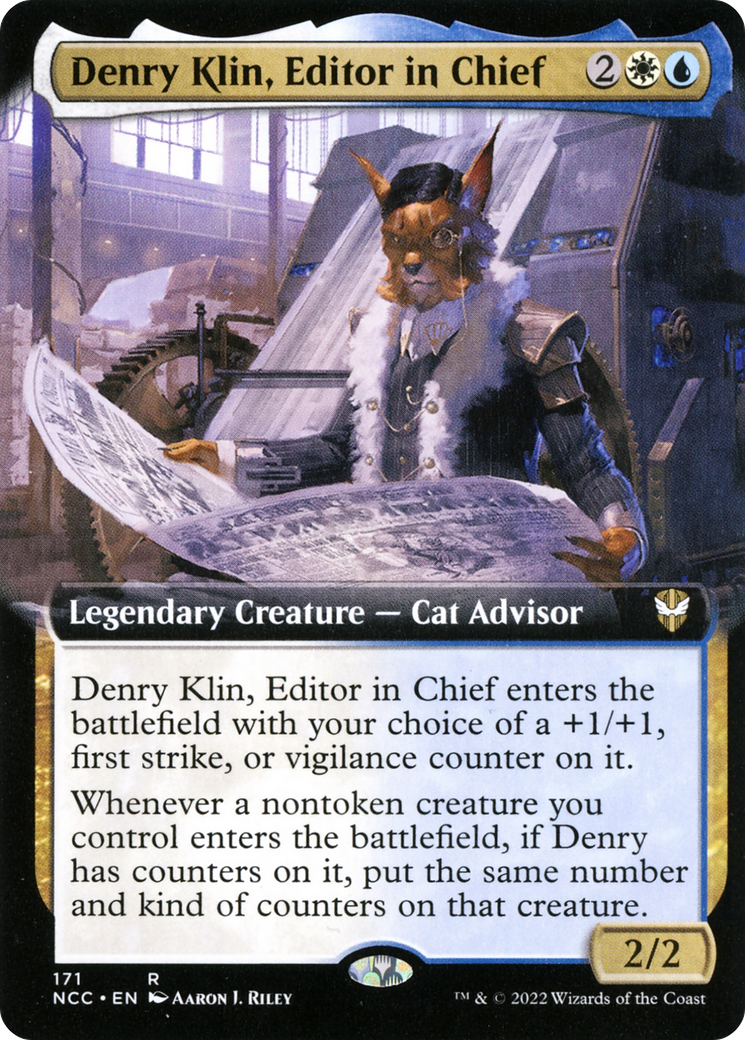 Image of Denry Klin, Editor in Chief (Extended Art) (NCC-171) - New Capenna Commander: (Extended Art)
