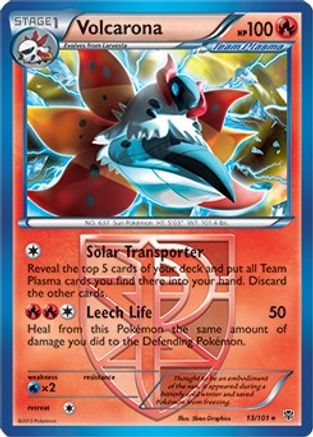 Image of Volcarona 013/101  - Holofoil Deck Exclusives - Holo Rare