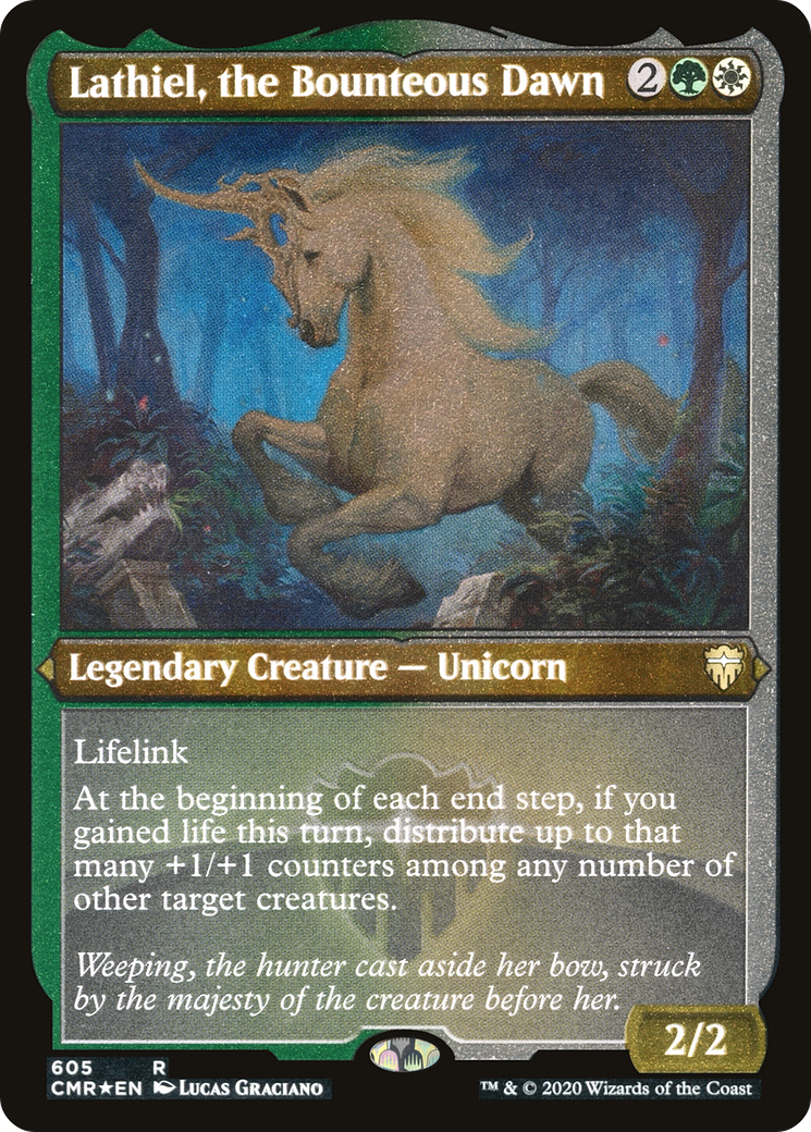 Image of Lathiel, the Bounteous Dawn (Foil Etched) (CMR-605) - Commander Legends Foil