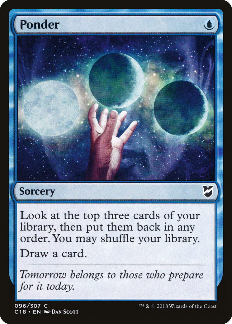 Image of Ponder (C18-096) - Commander 2018