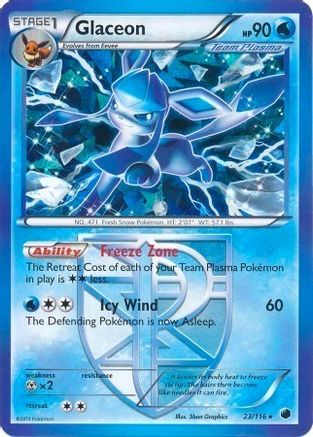 Image of Glaceon 023/116  - Holofoil Deck Exclusives - Holo Rare